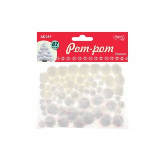 Accesorii craft - ad087 pom pom blanco daco Accesorii craft - ad087 pom pom blanco daco