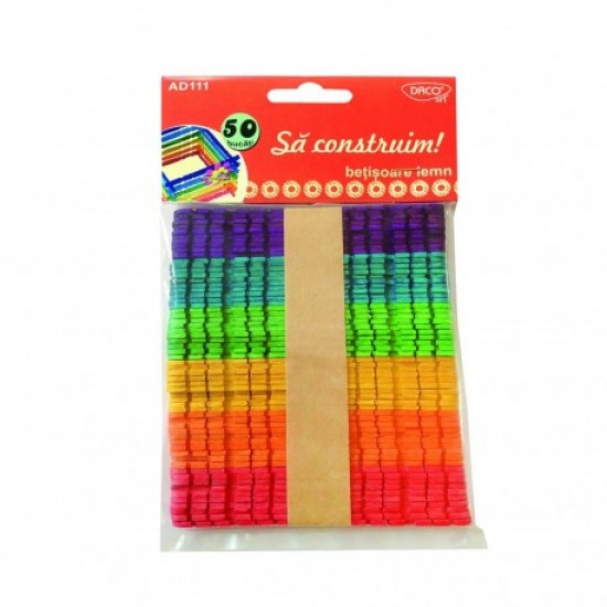 Accesorii craft - ad111 betisoare lemn sa construim Accesorii craft - ad111 betisoare lemn sa construim