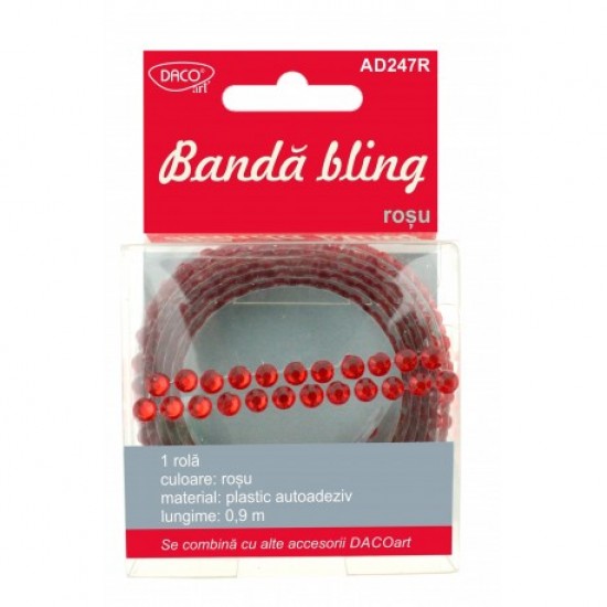 Accesorii craft - ad247r banda bling rosu daco Accesorii craft - ad247r banda bling rosu daco