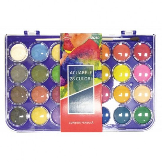 Acuarele 28 culori daco ar280 Acuarele 28 culori daco ar280