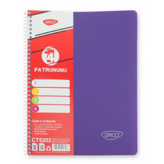 Caiet a4 120 file 4 subiecte daco ct5202 Caiet a4 120 file 4 subiecte daco ct5202