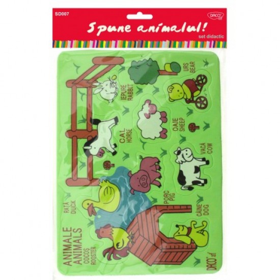 Set didactic - sd007 spune animalul daco Set didactic - sd007 spune animalul daco