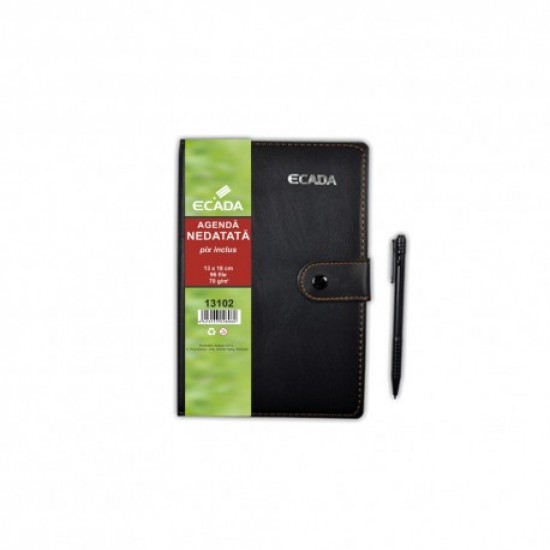 Agenda cu pix 13x18cm ecada 13102 Agenda cu pix 13x18cm ecada 13102