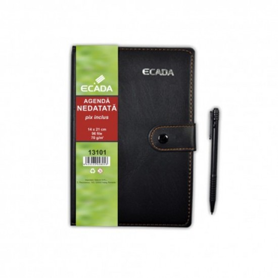 Agenda cu pix 14x21cm ecada 13101 Agenda cu pix 14x21cm ecada 13101