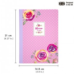 Set 3 caiete Pukka Pad Bloosom dictando, A5, 140 pag, 80g, roz, verde, mov, 8652-BLO Set 3 caiete Pukka Pad Bloosom dictando, A5, 140 pag, 80g, roz, verde, mov, 8652-BLO
