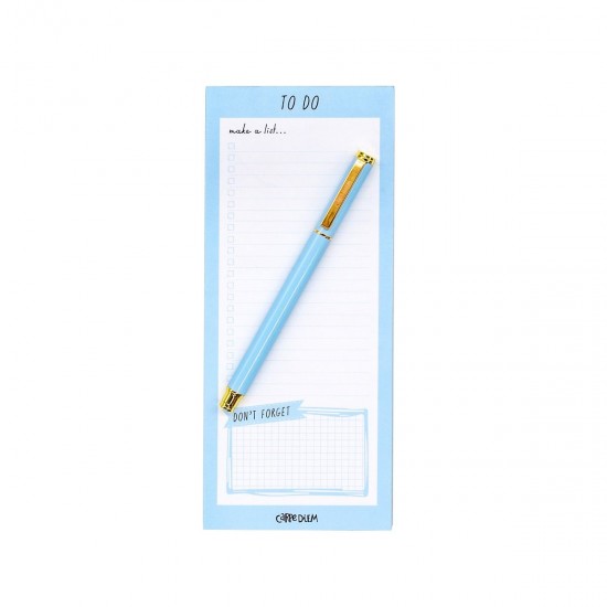 Magnetic To Do List, Pukka Pad 60 pag hartie premium 100gsm, dimensiune 9.1 cm X 21.6 cm, Sky Blue 9176-CD