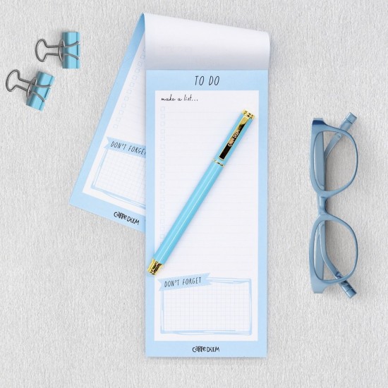 Magnetic To Do List, Pukka Pad 60 pag hartie premium 100gsm, dimensiune 9.1 cm X 21.6 cm, Sky Blue 9176-CD