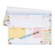 Planner saptamanal, nedatat, 60 file hartie premium 100gsm, dimensiune 29.5 cm X 21 cm Floral 9208-CD Planner saptamanal, nedatat, 60 file hartie premium 100gsm, dimensiune 29.5 cm X 21 cm Floral 9208-CD