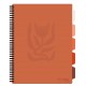 Caiet cu spirala si separatoare, STRIGO PADS Project Book Floral A4, Matematica, PADS042
