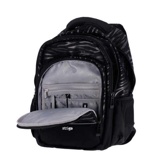 Ghiozdan Strigo Misty+ Black Tiger PL010, 24L, 39X27X18cm