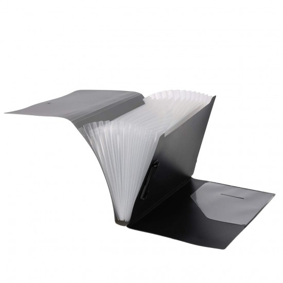 Mapa Strigo PP, A4, 13 compartimente, inchidere cu elastic, clips metalic, gri SF052 Mapa Strigo PP, A4, 13 compartimente, inchidere cu elastic, clips metalic, gri SF052