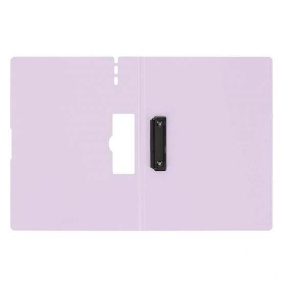 Clipboard Strigo vertical A4 cu clip metalic lateral, suport stilou, mov SF056