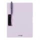 Clipboard Strigo vertical A4 cu clip metalic lateral, suport stilou, mov SF056