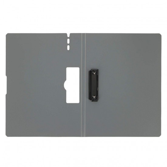 Clipboard Strigo vertical A4 cu clip metalic lateral, suport stilou, gri SF059 Clipboard Strigo vertical A4 cu clip metalic lateral, suport stilou, gri SF059
