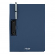Clipboard Strigo vertical A4 cu clip metalic lateral, suport stilou, albastru marin SF060 Clipboard Strigo vertical A4 cu clip metalic lateral, suport stilou, albastru marin SF060