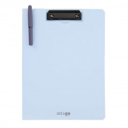 Clipboard Strigo vertical A4, suport stilou, albastru deschis SF061 Clipboard Strigo vertical A4, suport stilou, albastru deschis SF061