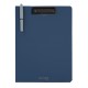 Clipboard Strigo vertical A4, suport stilou, albastru marin SF066