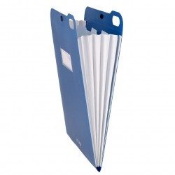 Organizator Strigo, PP, A4, vertical, 5 separatoare, inchidere capsa, bleumarin SF072