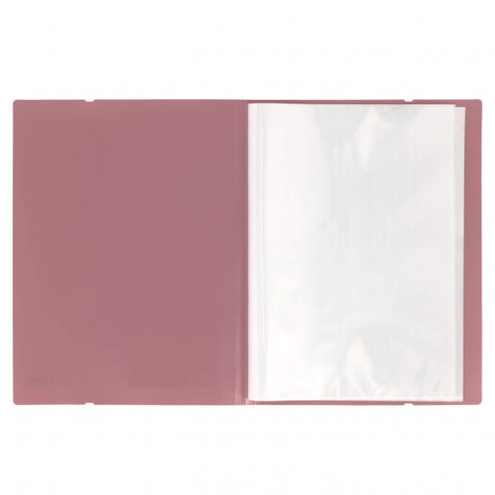 Mapa Strigo, PP, A4, cu elastic, 30 folii protectie, roz inchis SF092