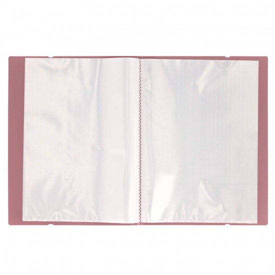 Mapa Strigo, PP, A4, cu elastic, 30 folii protectie, roz inchis SF092
