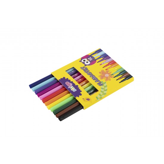 Carioci colorate Strigo 12 culori lavabile SSC007 Carioci colorate Strigo 12 culori lavabile SSC007