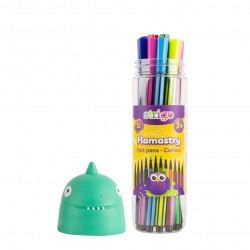 Carioci lavabile 12 culori, Strigo cutie Dinozaur SSC288 Carioci lavabile 12 culori, Strigo cutie Dinozaur SSC288