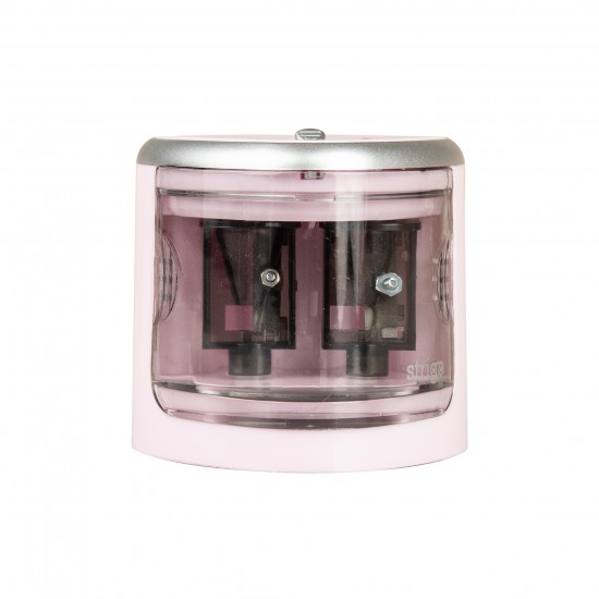 Ascutitoare Strigo electrica, doua dimensiuni, roz pastel SSC345