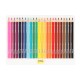 Creioane colorate Strigo Jumbo, triunghiulare, cu ascutitoare, 24 culori SSC354