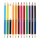 Creioane colorate duble, Strigo Jumbo, 12 bucati, 24 culori, triunghiulare, cu ascutitoare SSC355