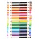 Creioane colorate duble, Strigo Jumbo, 24 bucati, 48 culori, triunghiulare, cu ascutitoare SSC356
