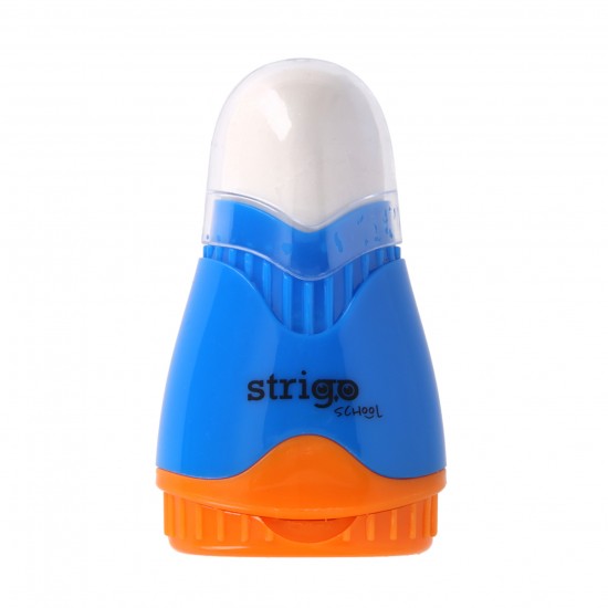 Ascutitoare Strigo, 2 orificii, cu guma de sters si cu capac SSC388 Ascutitoare Strigo, 2 orificii, cu guma de sters si cu capac SSC388