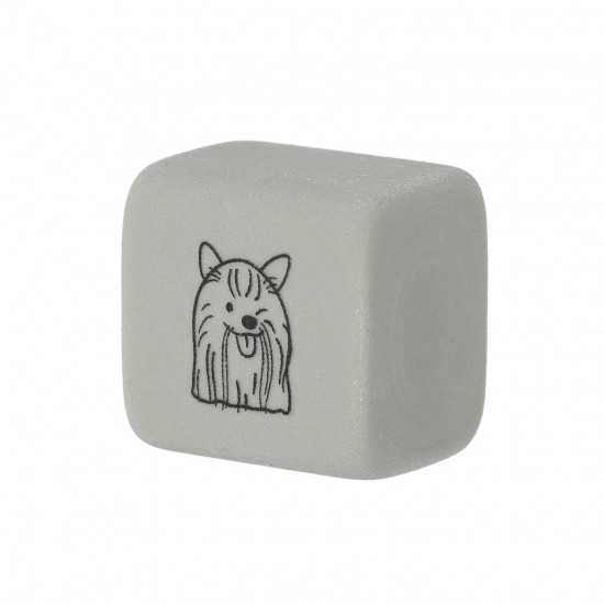 Gumă de șters Strigo, forma cub, poze catei, SSC416 Gumă de șters Strigo, forma cub, poze catei, SSC416