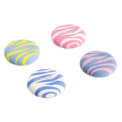 Gumă de șters Strigo bicolora, forma rotunda, 4 culori 48 buc/cutie SSC417 Gumă de șters Strigo bicolora, forma rotunda, 4 culori 48 buc/cutie SSC417