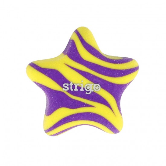 Gumă de șters Strigo bicolora, forma stea, 4 culori SSC418 Gumă de șters Strigo bicolora, forma stea, 4 culori SSC418