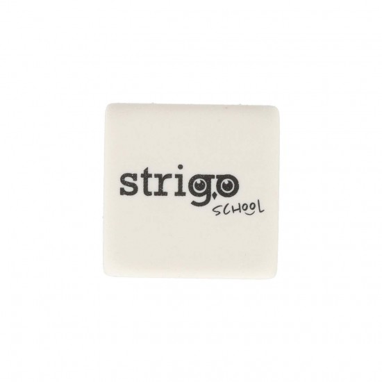 Gumă de șters Strigo, forma patrata. 4 culori, SSC422