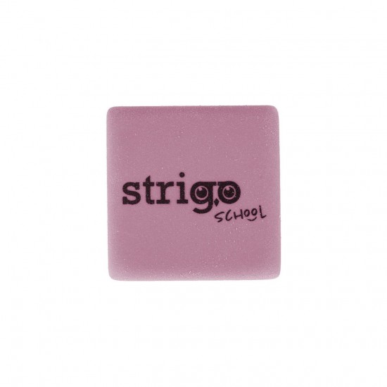 Gumă de șters Strigo, forma patrata. 4 culori, SSC422