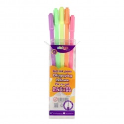 Pix cu gel Strigo Pastel, 0.8mm, 5 culori/set SSC424 Pix cu gel Strigo Pastel, 0.8mm, 5 culori/set SSC424