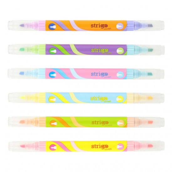 Evidentiator Strigo 2 in 1, 6 culori neon si 6 culori pastel, SSC442 Evidentiator Strigo 2 in 1, 6 culori neon si 6 culori pastel, SSC442