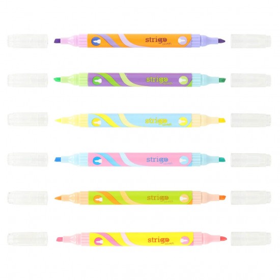 Evidentiator Strigo 2 in 1, 6 culori neon si 6 culori pastel, SSC442 Evidentiator Strigo 2 in 1, 6 culori neon si 6 culori pastel, SSC442