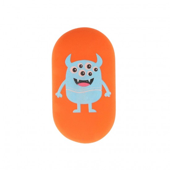 Guma de sters Strigo Ovala cu print 4 modele Monster SSC444 Guma de sters Strigo Ovala cu print 4 modele Monster SSC444