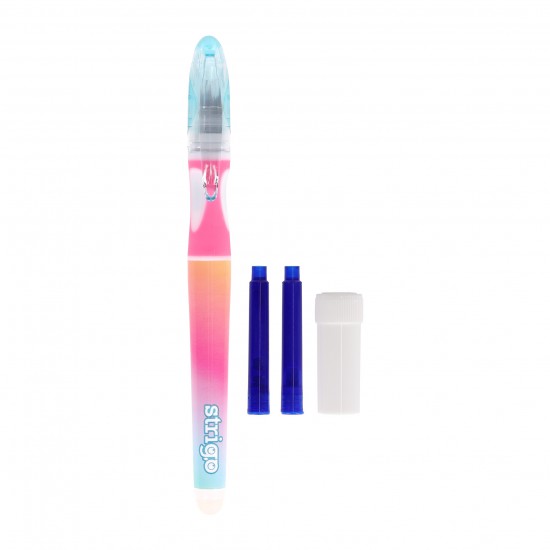 Stilou Strigo cerneala cu stergere + 2 rezerve + dispozitiv curatare, in blister, Gradient SSC468