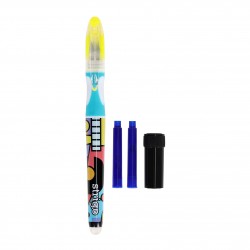 Stilou Strigo cerneala cu stergere + 2 rezerve + dispozitiv curatare, in blister, Pop Art SSC471