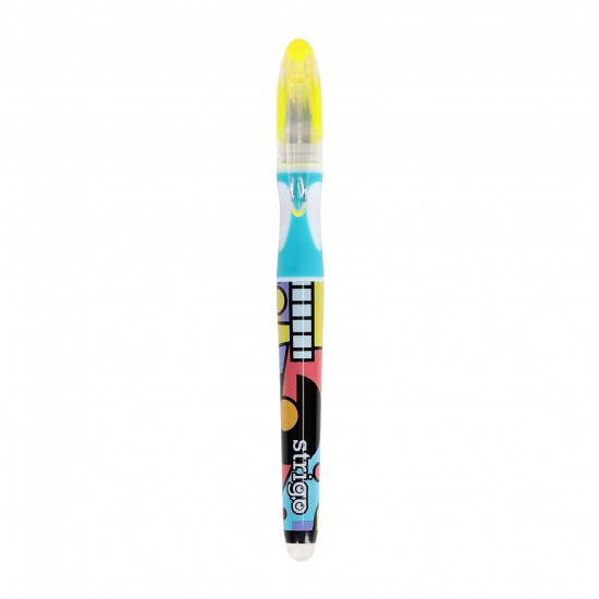 Stilou Strigo cerneala cu stergere + 2 rezerve + dispozitiv curatare, in blister, Pop Art SSC471