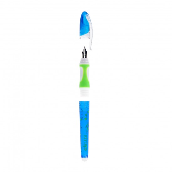 Stilou Strigo cerneala cu stergere + 2 rezerve + dispozitiv curatare, in blister, Cosmos  SSC473
