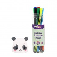 Strigo carioci lavabile 12 culori, cutie Panda, SSC476 Strigo carioci lavabile 12 culori, cutie Panda, SSC476