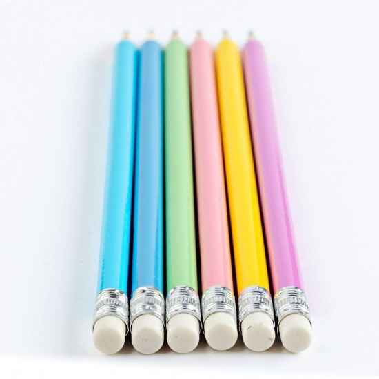 Set 6 creioane Strigo HB Pastel, cu guma de sters, Seria Capybara SSC501 Set 6 creioane Strigo HB Pastel, cu guma de sters, Seria Capybara SSC501