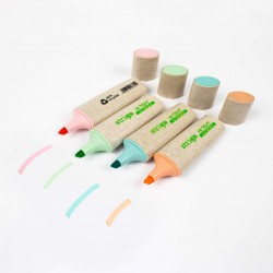 Set 4 textmarkere Pastel Strigo, Seria Capybara SSC503