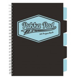 Caiet cu spirala si separatoare Pukka Pad Project Book, format A4, matematica, hartie 80g, 3098(BK)-WPC Caiet cu spirala si separatoare Pukka Pad Project Book, format A4, matematica, hartie 80g, 3098(BK)-WPC