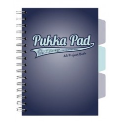 Caiet cu spirala si separatoare Pukka Pad Project Book, format A5, matematica, hartie 80g, 3107(NY)-WPC Caiet cu spirala si separatoare Pukka Pad Project Book, format A5, matematica, hartie 80g, 3107(NY)-WPC