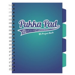 Caiet cu spirala si separatoare Pukka Pad Project Book, format B5, matematica, hartie 80g, 3110(BE)-WPC Caiet cu spirala si separatoare Pukka Pad Project Book, format B5, matematica, hartie 80g, 3110(BE)-WPC